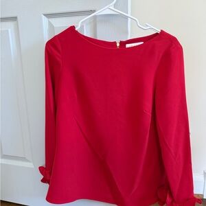 Sail to Sable Vibrant Red Blouse